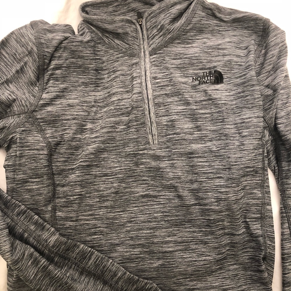 Light Grey Quarter Zip North Face Jacket Size S